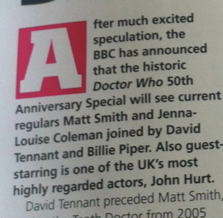 Illustration for article titled Confirmed: David Tennant and Billie Piper will return for Doctor Who's 50th anniversary special!